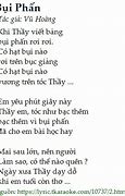 Bụi Phấn Tiếng Anh Lời Bài Hát