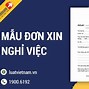 Thông Báo Nghỉ Việc Trong Thời Gian Thử Việc